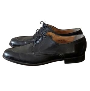 Bruno Magli  Loren Men's Black Leather Dress Shoes Made in Italy  Size 1…